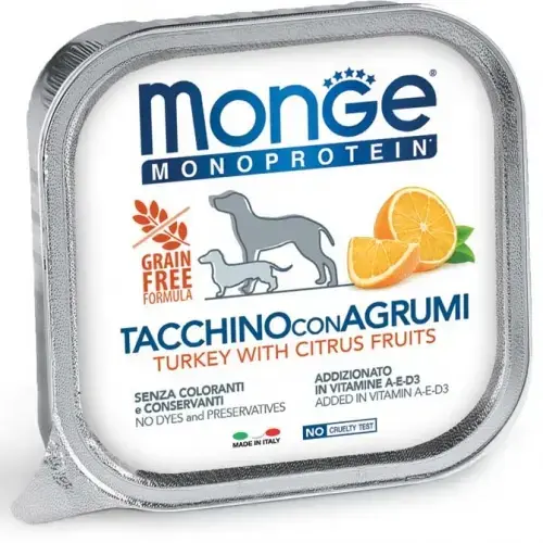 Monge Dog Monoprotein Fruits Pate Turkey