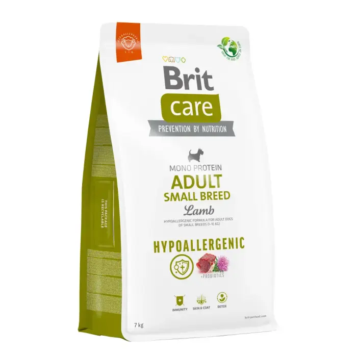 Brit Care HP Adult Small Breed Lamb & Rice 3 kg - barība suņiem