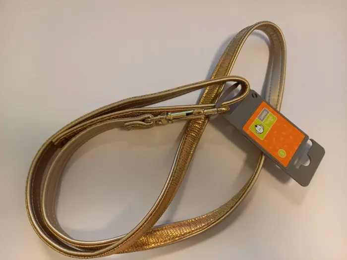 Leash Modern Art Gold Edition 11/110 Faux Leather gold Kroko/ Faux Lea