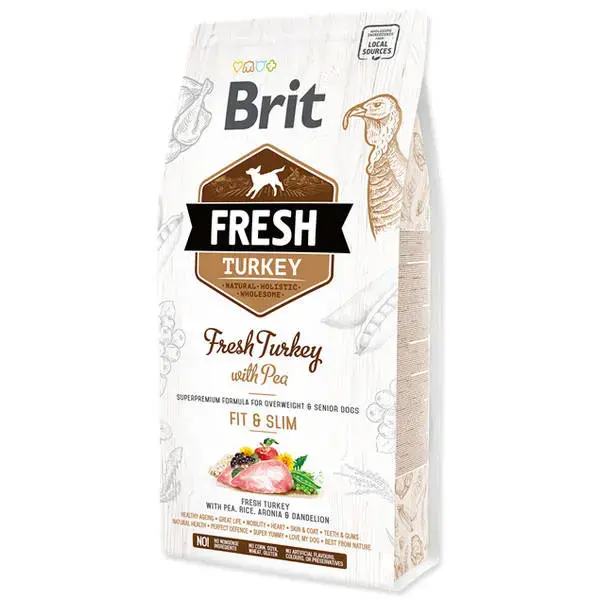 Brit Fresh Turkey with Pea Light Fit & Slim 2,5 kg barība suņiem