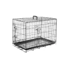 Flamingo metāla būris (ar divām durtiņām) KEO M 77x54x47 cm melns — Foto 3
