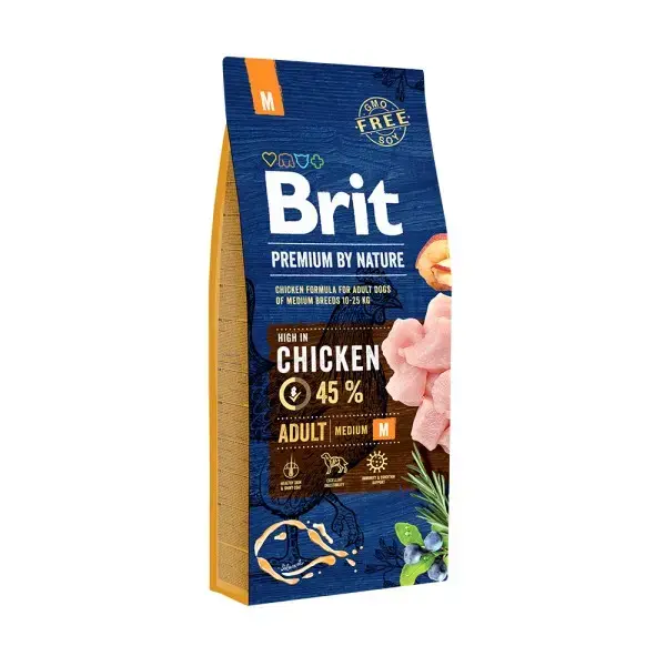 BRIT PREMIUM By Nature Adult M 15 kg barība suņiem
