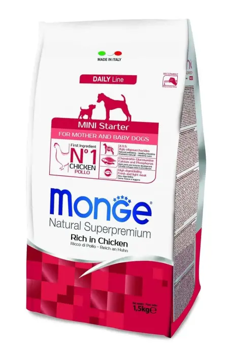 Monge Dog Mini Starter Rich in Chicken 1,5 kg