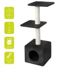Scratching tree PALAZZO 30x30x90cm black — Foto 1