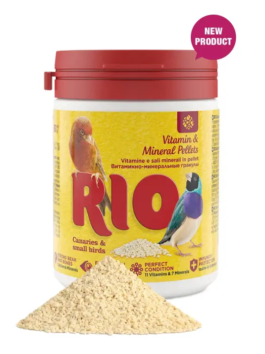 RIO Vitamin and mineral pellets 120 g - papildbarība putniem