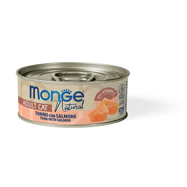Monge Cat Natural Yellowfin Tuna with Salmon 80 g