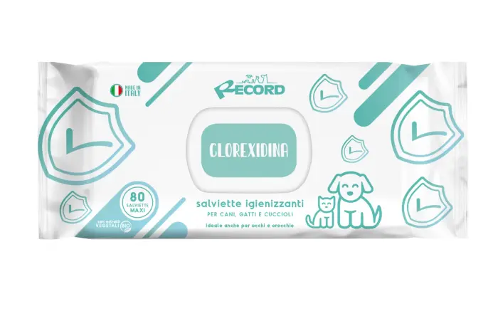 Tīrošas salvetes suņiem/kaķiem Chlorexidine 80 gb.