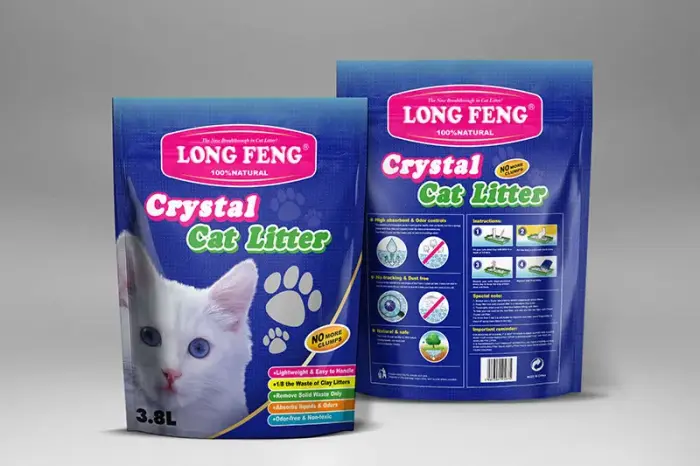 Silica gel cat litter Long Feng 3,8l - silikona smiltis