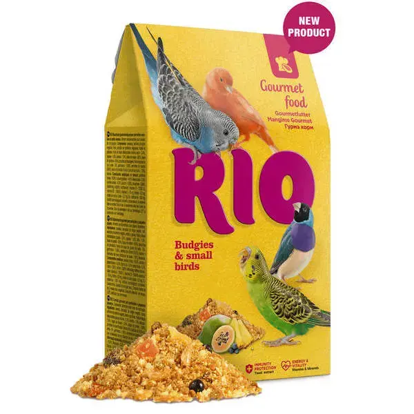 RIO Gourmet food for budgies and other small birds 250 g - barība mazajiem papagaiļiem un putniem