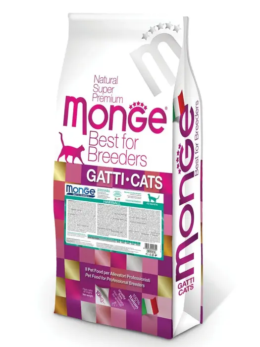 Monge Cat Breeder Hairball Rich in Chicken 10 kg