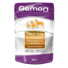 Gemon Dog Pouch All Breeds Puppy and Junior Chunkies with Chicken 100 g — Foto 2