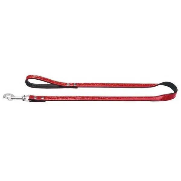Leash Modern Art Fashion Kroko 11/110 nickel Art leather Kroko red/Art