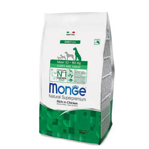 Monge Dog Maxi Puppy and Junior Rich in Chicken 0,8 kg
